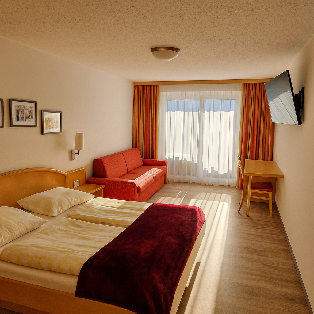 Südbalkon_room Doppelzimmer mit Südbalkon im Gasthof Pension Thomashof in Kärnten